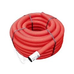 Fitt Gaine Et Drain-Gaine pour réseaux enterrés rouge Ø 50 mm x 25 m