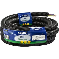 Diall Gaine préfilée 3G2,5 ø20 - 5 m