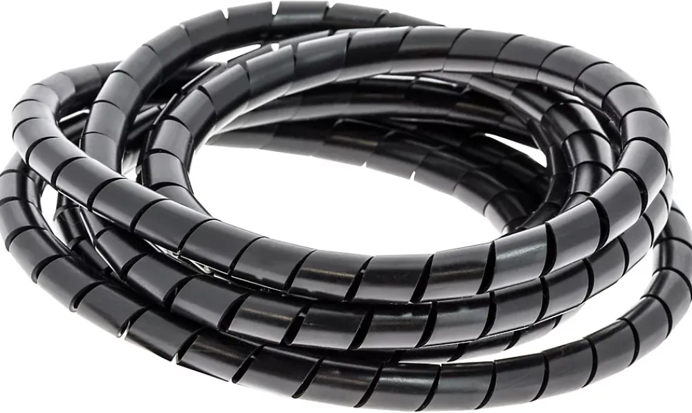 Diall Gaine range-câbles en spirale noir ø 9 à 80 mm x 2,5 m