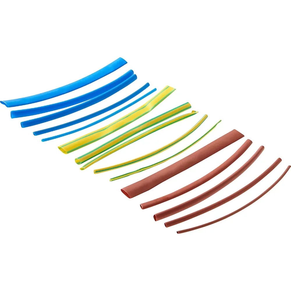 Diall 15 gaines thermorétractable colorées ø8/ø6/ø4/ø3/ø2 mm