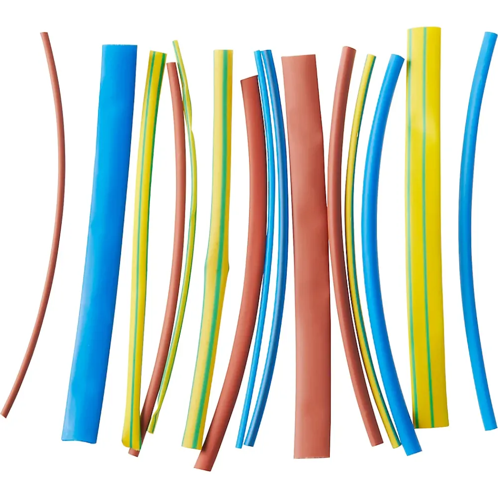 Diall 15 gaines thermorétractable colorées ø8/ø6/ø4/ø3/ø2 mm