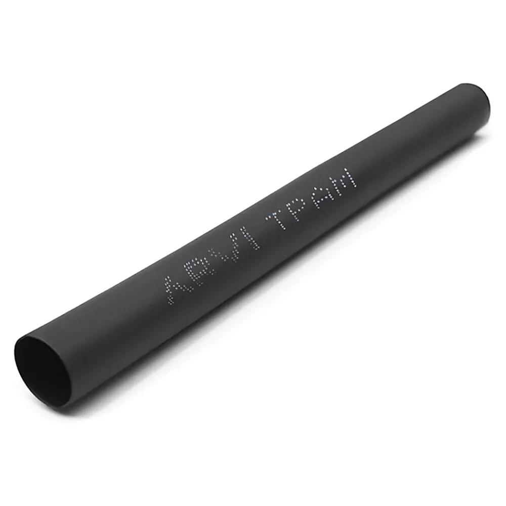 Arvi Gaine Thermorétractable - 50/25mm - Noir - Longueur 1m - Restreint 2:1 - Paroi Fine - Tpam-50.0-pt