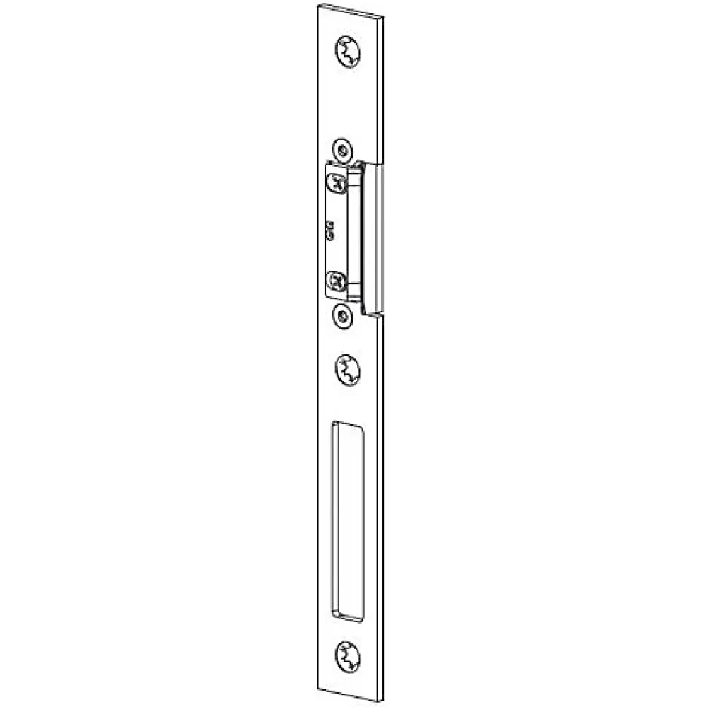 Ferco Verrou Et Loquet De Fenêtre-Gâche centrale alu réglable têtières 24mm gauche - - 6-37368-01-L-1