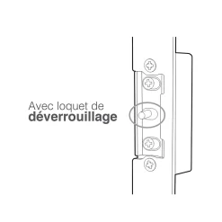 Extel Interphone-Gâche électrique à encastrer sans passage de serrure - WECA 90201.4 - - 109201