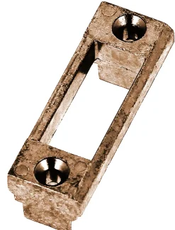 Ferco Gâche pêne demi-tour PVC marron - - E-11807-12-0-1