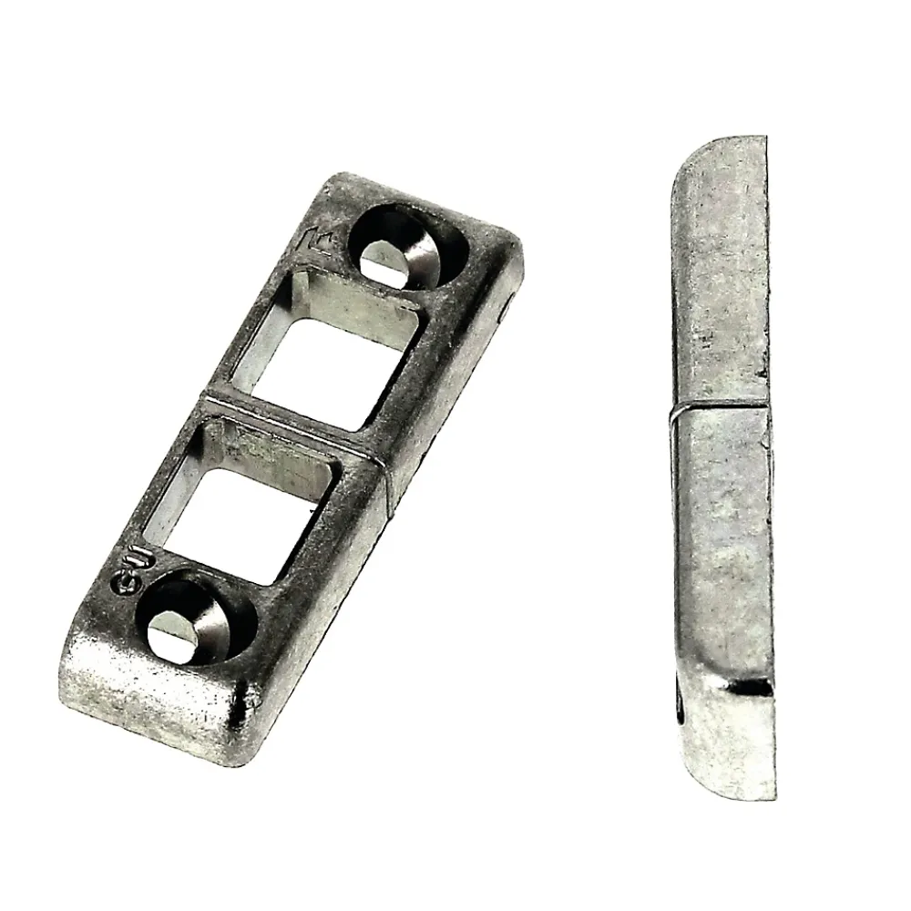 Ferco Gâche tringle double en applique pour PVC 81x17x8mm - - E-19509-00-0-1