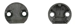 Ferco Gâche tringle simple à entailler pour menuiserie bois 25mm zamak - - 0-0319A-00-0-1