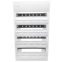 Hager Tableau Électrique Pré-Équipé-Gd418 - Coffret électrique 4 Rangées De 18 Modules - Gamma 625x355x103mm - Bornier Automatique