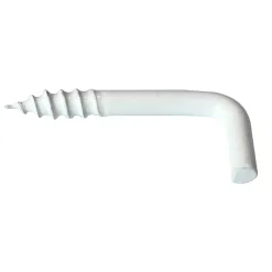 Viswood Piton À Visser-Gond à visser plastifié blanc filet bois