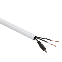 D-Line Moulure, Goulotte Et Plinthe-Goulotte décorative demi-ronde blanche auto-adhésive 16 x 8 mm, 1 m