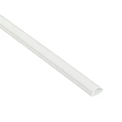 D-Line Moulure, Goulotte Et Plinthe-Goulotte décorative demi-ronde blanche auto-adhésive 16 x 8 mm, 1 m