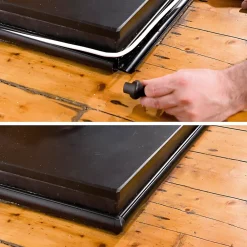 D-Line Goulotte décorative demi-ronde noire auto-adhésive 30 x 15 mm, 1 m