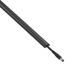 D-Line Goulotte décorative demi-ronde noire auto-adhésive 16 x 8 mm, 1 m