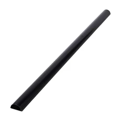 D-Line Moulure, Goulotte Et Plinthe-Goulotte décorative demi-ronde noire auto-adhésive 50 x 25 mm, 1 m