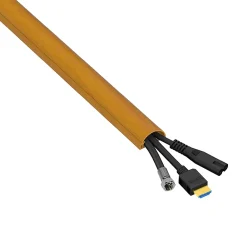 D-Line Moulure, Goulotte Et Plinthe-Goulotte décorative demi-ronde effet chêne auto-adhésive 30x15mm, 2m