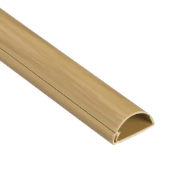 D-Line Moulure, Goulotte Et Plinthe-Goulotte décorative demi-ronde effet chêne auto-adhésive 30x15mm, 2m