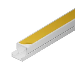 Edo Goulotte électrique PVC autoadhésive 15x10 mm 2 m blanche