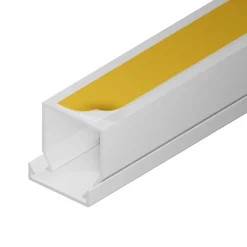 Edo Moulure, Goulotte Et Plinthe-Goulotte électrique PVC autoadhésive 25x25 mm 2 m blanche