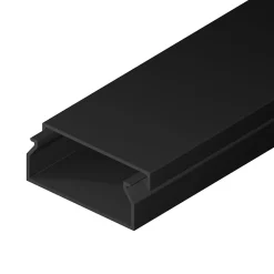 Edo Moulure, Goulotte Et Plinthe-Goulotte électrique PVC 40x16 mm 2 m anthracite