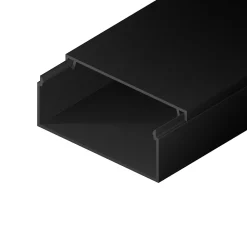 Edo Moulure, Goulotte Et Plinthe-Goulotte électrique PVC 100x40 mm 2 m anthracite