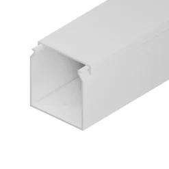 Edo Moulure, Goulotte Et Plinthe-Goulotte électrique PVC 40x40 mm 2 m blanche