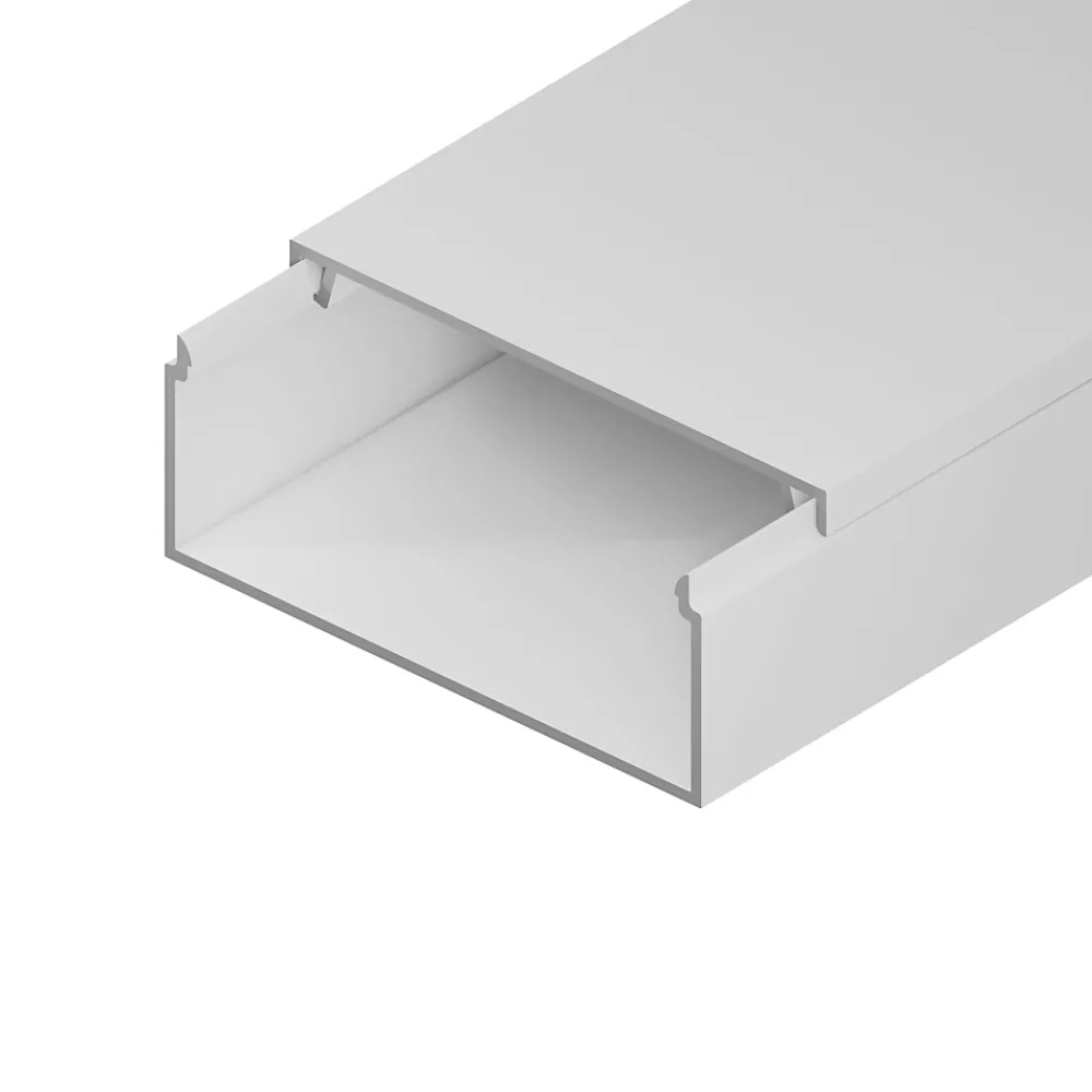 Edo Goulotte électrique PVC 100x40 mm 2 m blanche