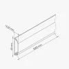 Mon Marché Déco Moulure, Goulotte Et Plinthe-Goulotte TV Cache-Câble Arrondie PVC - L. 2 m - Blanc