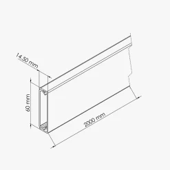Mon Marché Déco Moulure, Goulotte Et Plinthe-Goulotte TV Cache-Câble Carrée PVC - L. 2 m - Anthracite