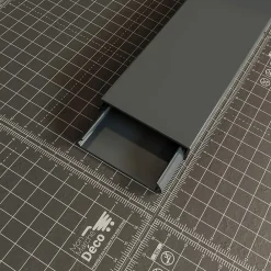 Mon Marché Déco Moulure, Goulotte Et Plinthe-Goulotte TV Cache-Câble Carrée PVC - L. 2 m - Anthracite
