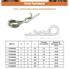 Vis Express Goupille Et Circlip-Goupille Beta Double 7 Acier zingué - 1 pièce