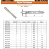 Vis Express Goupille Et Circlip-Goupille Conique 6X40 Inox A1 - 1 pièce