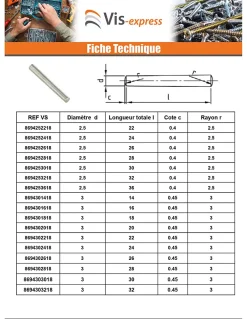 Vis Express Goupille Et Circlip-Goupille Conique 6X40 Inox A1 - 1 pièce
