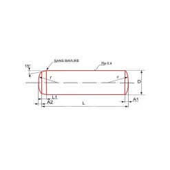 Ultima Visser Fixer Coller Accessoire De Corde, Câble Et Chaîne-Goupille cylindrique brut DIN 6325 12X80 boîte de 10 - ULTIMA - GOUPCYL12X80