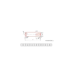 Ultima Visser Fixer Coller Goupille cylindrique taraudée brut DIN 7979 8X40 boîte de 25 - ULTIMA - GOUPCYLTAR8X40