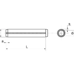 Acton Goupille élastique A1 ISO 8752 3X18 boîte de 100 - - 627023X18