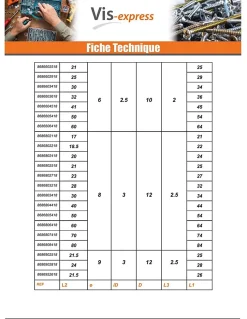 Vis Express Goupille Et Circlip-Goupille Tête plate 5X15 Percée 2.5 Inox A4 - 5 pièces