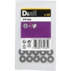 Diall Grandes rondelles plates en acier inoxydable A4 ø 4mm - 10 pièces