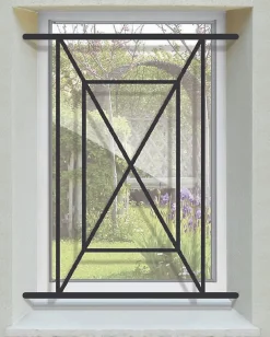 DMS Grille de Defense Adour pour Fenetre H 95 cm x L 60 cm (côte tableau)
