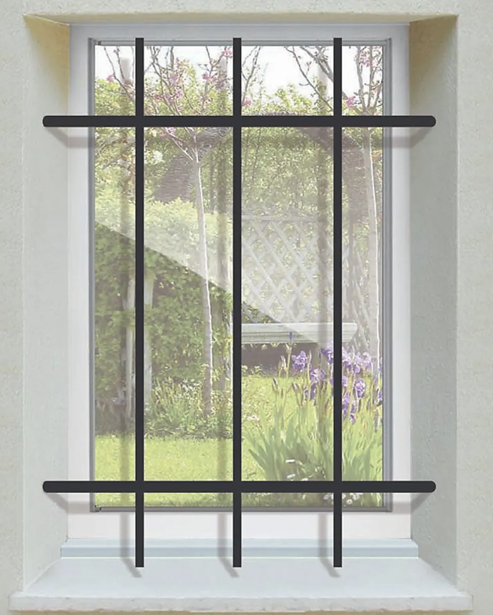 DMS Grille De Défense Pour Fenêtre-Grille de Defense Close pour Fenetre H 135 cm x L 100 cm (côte tableau)