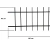 DMS Grille De Défense Pour Fenêtre-Grille de Defense DISTRI pour Fenetre H 75 cm x L 120 cm (côte tableau)