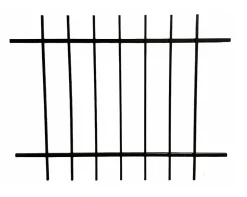 DMS Grille de Defense DISTRI pour Fenetre H 95 cm x L 100 cm (côte tableau)