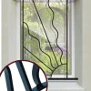 DMS Grille De Défense Pour Fenêtre-Grille de Defense Estivale pour Fenetre H 75 cm x L 80 cm (côte tableau)