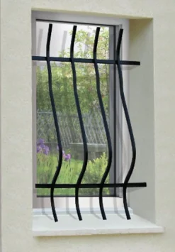 DMS Grille De Défense Pour Fenêtre-Grille de Defense Galbee pour Fenetre H 105 cm x L 60 cm (côte tableau)