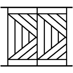 DMS Grille De Défense Pour Fenêtre-Grille de Defense Isoangle pour Fenetre H 115 cm x L 120 cm (côte tableau)