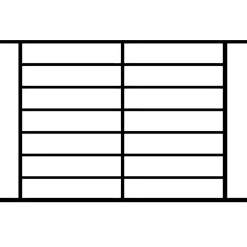 DMS Grille de Defense Lagune pour Fenetre H 105 cm x L 100 cm (côte tableau)