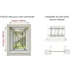 DMS Grille de Defense Rustique pour Fenetre H 135 cm x L 80 cm (côte tableau)