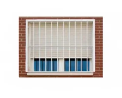 Adaptta Cerrajería Adaptable Grille de défense réglable pour fenêtre (largeur et hauteur) de 55x95 cm à 100x165 cm blanche