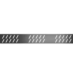 Galedo Evacuation De Douche-Grille d'évacuation l.69,5 cm pour receveur de douche Pedra et Pure 2, gun metal,