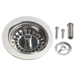 Grille d'évier anti-déchets en inox ronde Ø8 cm