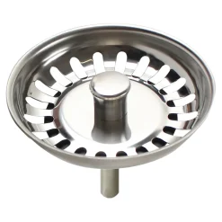 Grille d'évier anti-déchets en inox ronde Ø8 cm